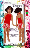*+*Munchkins*+* Tankini - Tropical Turtle