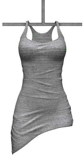 DE Designs - Misty Heathered Dress - White