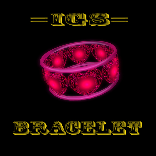 *IGS* Pink bracelet with hearts