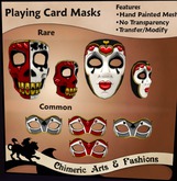 ~Chimeric Fashions~ Clubs Mask (Grey & White)