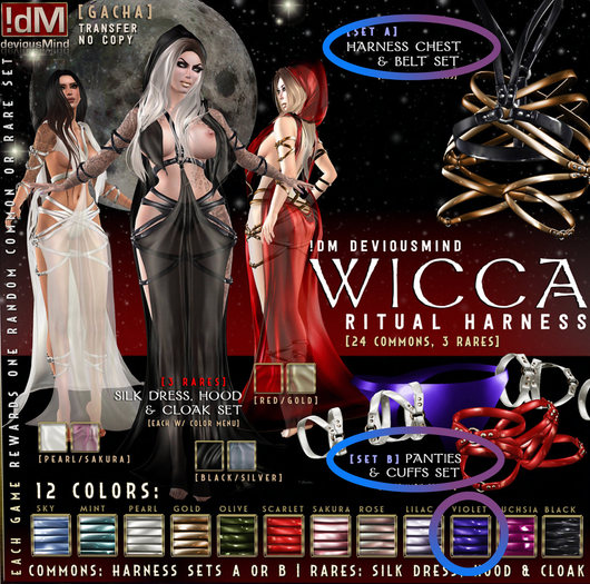 !dM deviousMind "Wicca" **VIOLET** (BOX #10A & #10B LARA Set)