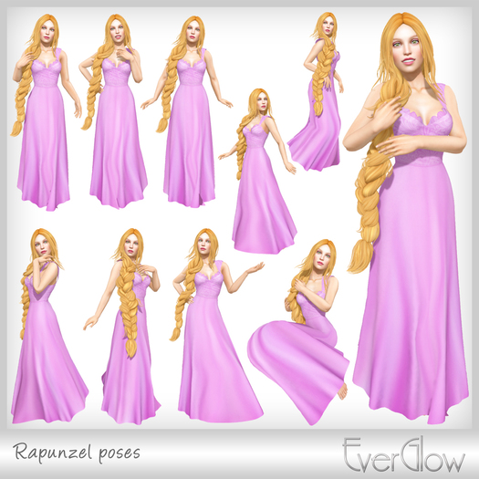 *EverGlow* - Rapunzel poses