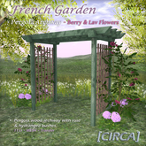 [CIRCA] Pkg - "French Garden" - Pergola Archway - Berry & Lav