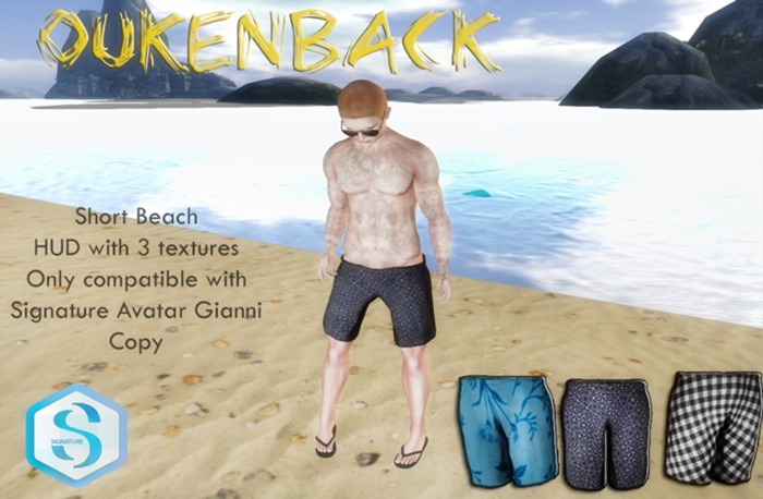 OUKENBACK :: Beach Short SIGNATURE + HUD Color 