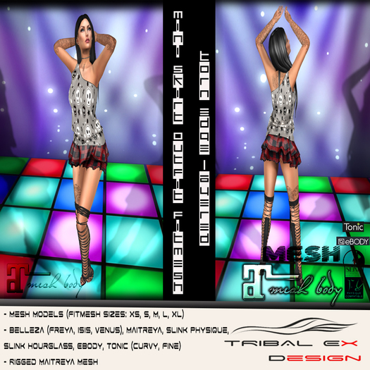 BOX Sculls Torn Edge Layered Mini Skirt