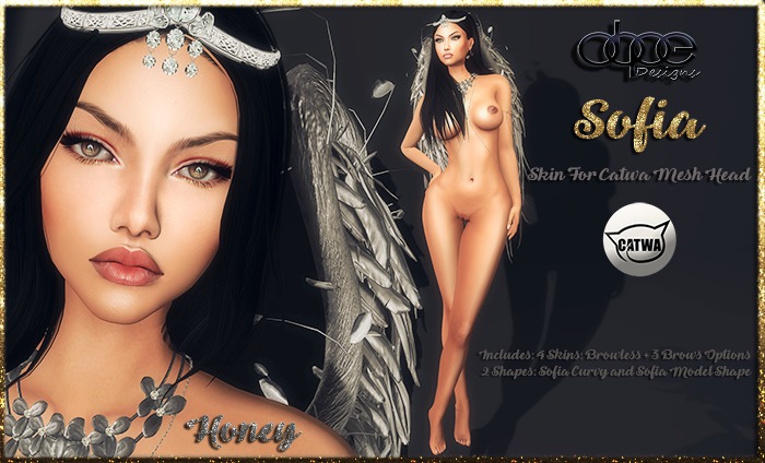 ::[DD]::SOFIA Skin For Catwa [HONEY] BOXED