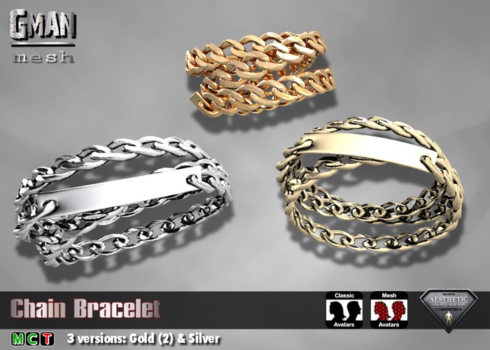 [GMan] BR - Chain Bracelet  (box)