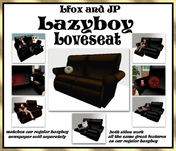 lfox and JP Lazyboy Loveseat - Walnut (boxed)