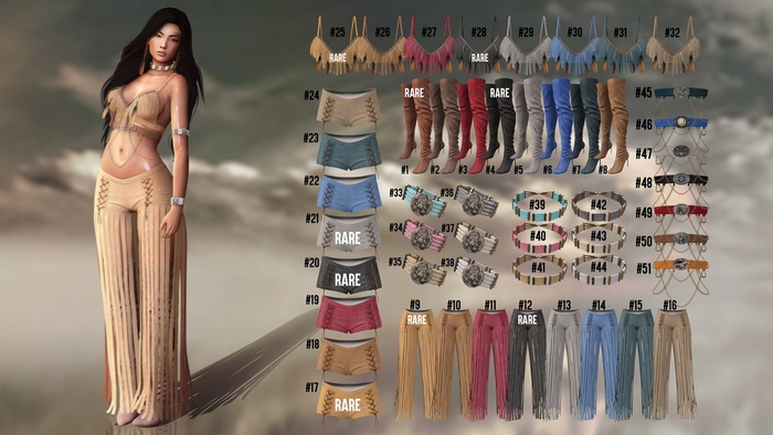 #21 - Addams - Zara Pants Without Fringes - Slink HG - RARE