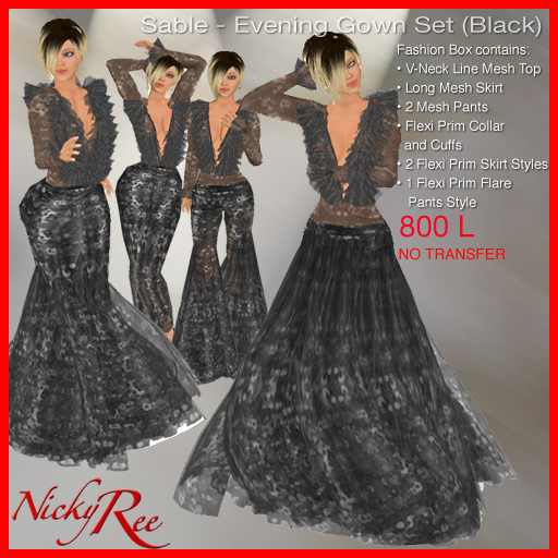 Sable-Evening Gown (Black)