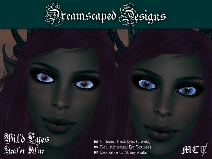 *D*D* Wild Eyes! Mesh - Healer Blue