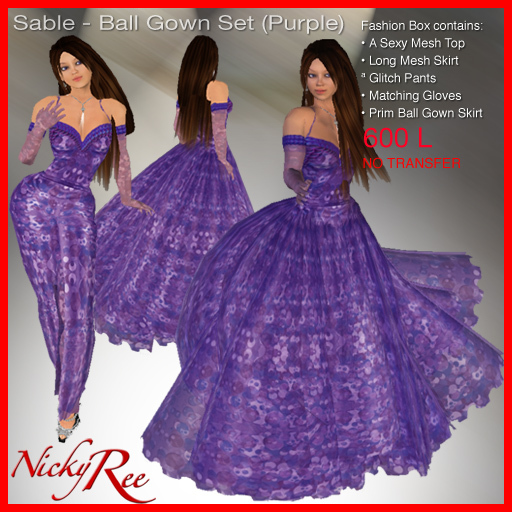 Sable-Ball Gown (Purple)