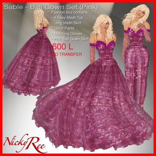Sable-Ball Gown (Pink)