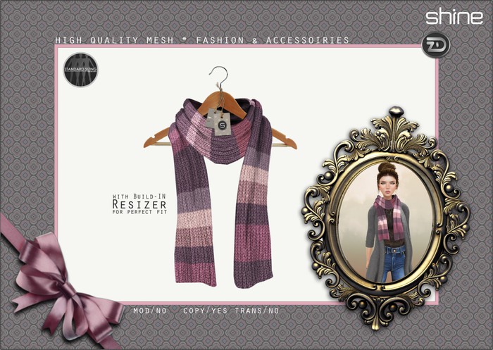 shine by [ZD] - "Molly" Muffler - Lilac