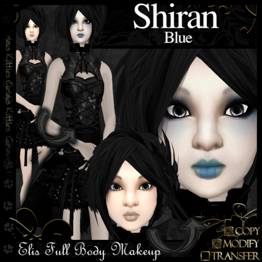 =^.^= Curious Kitties - Elis Full Body Makeup - Shiran - Blue