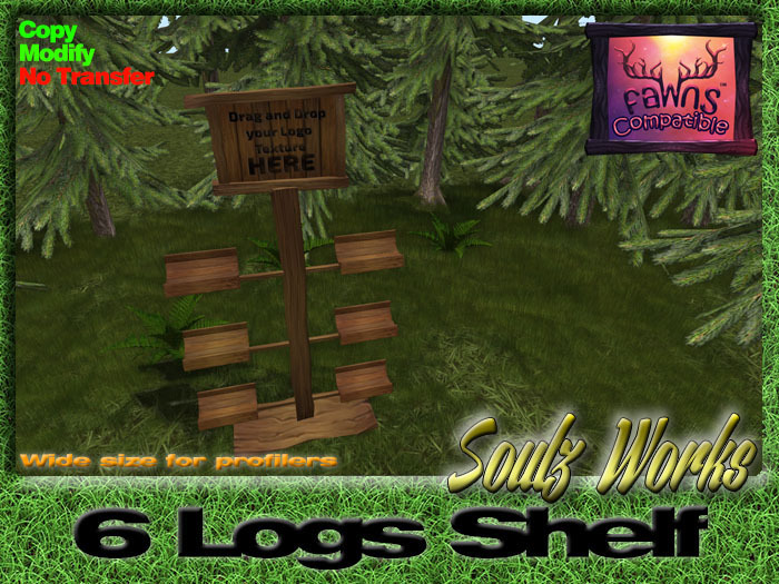 Fawns 6 Logs Shelf [Boxed]