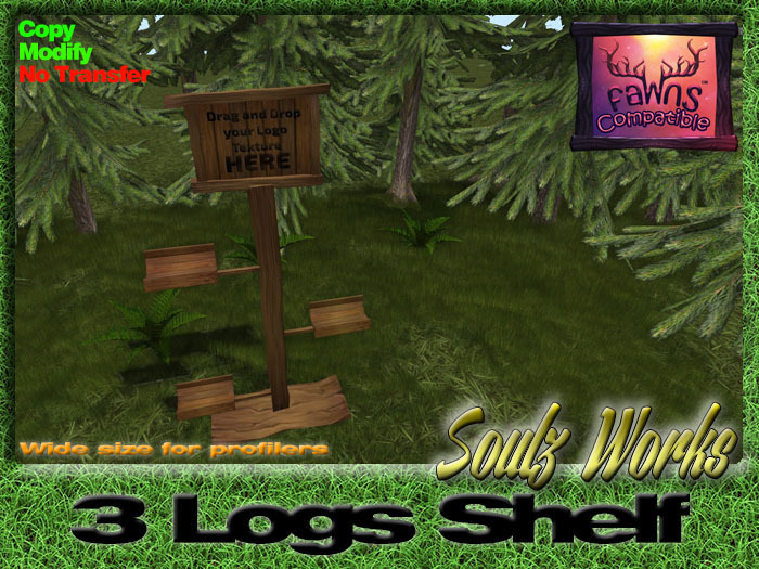 Fawns 3 Logs Shelf [Boxed]