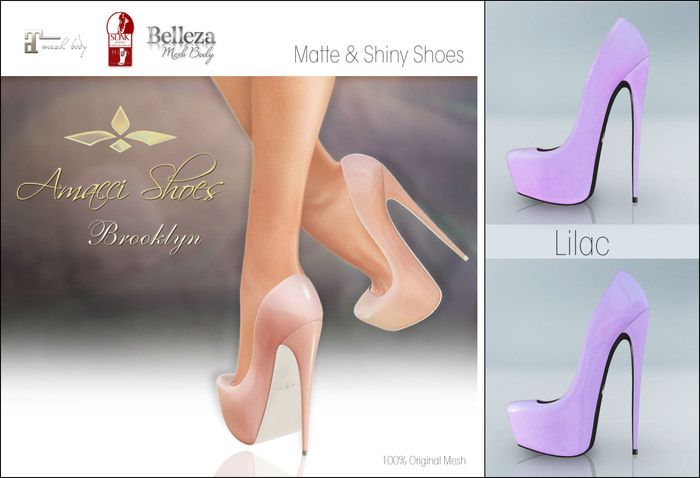 Amacci Shoes - Brooklyn - Lilac (Maitreya, Slink, Belleza)