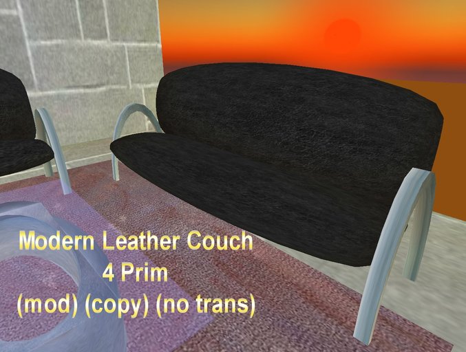 Modern Leather Couch