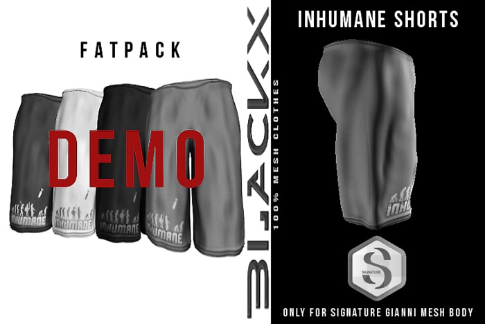 BLACKX // INHUMANE SHORTS SIGNATURE FAT PACK // DEMO