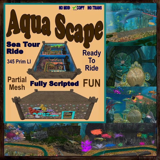(CC) Amusement Park: Aqua Scape - Sea Theme Carnival Tour Ride