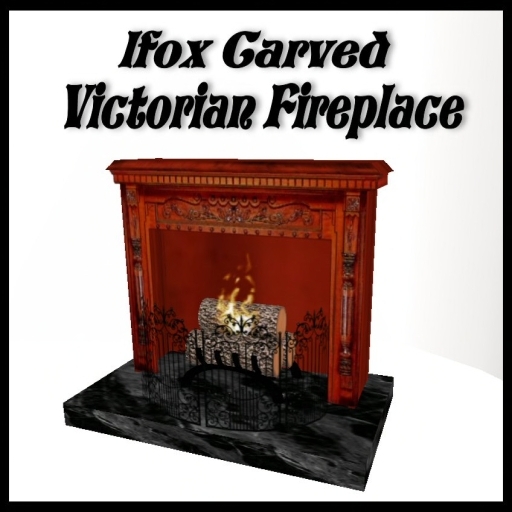 lfox Carved Victorian Fireplace (boxed)