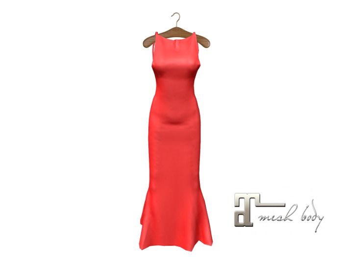 [FM] Red Low Back Gown - Maitreya