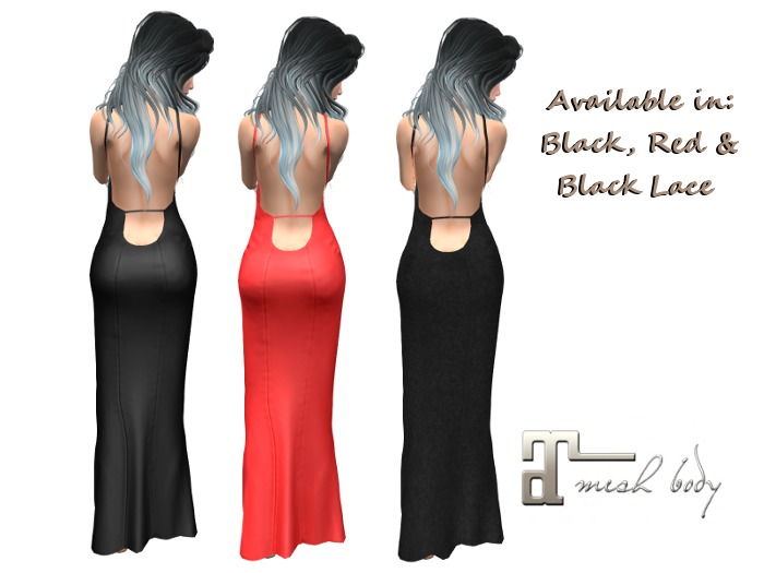 DEMO - Red Low Back Sexy Gown - Maitreya Exclusive