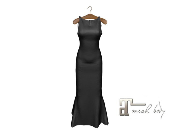 *DEMO* Black Low Back Sexy Gown - Maitreya
