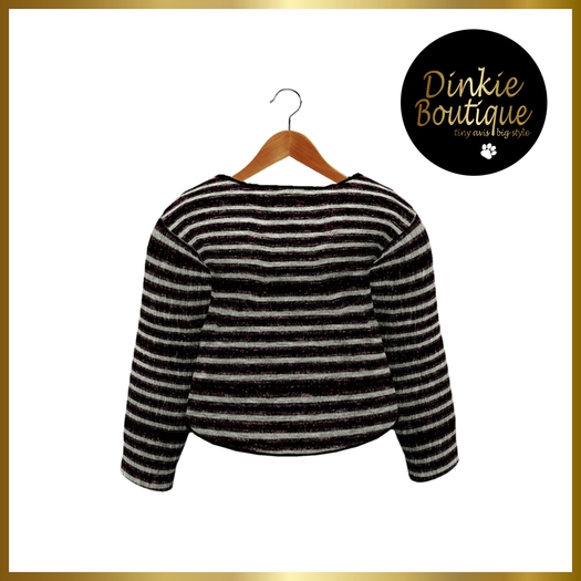 *DB* DINKIES BASIC LONG SLEEVE stripes black