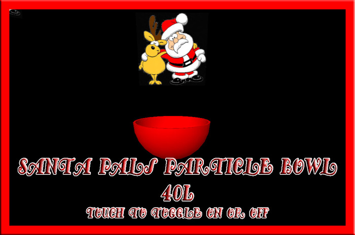 santa pals particle bowl