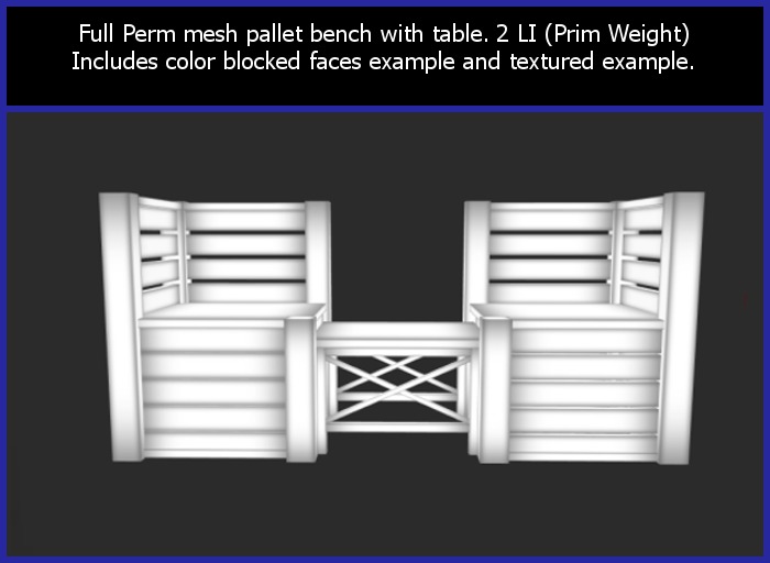 Outdoor Pallet Bench Seats W Table Full Perm