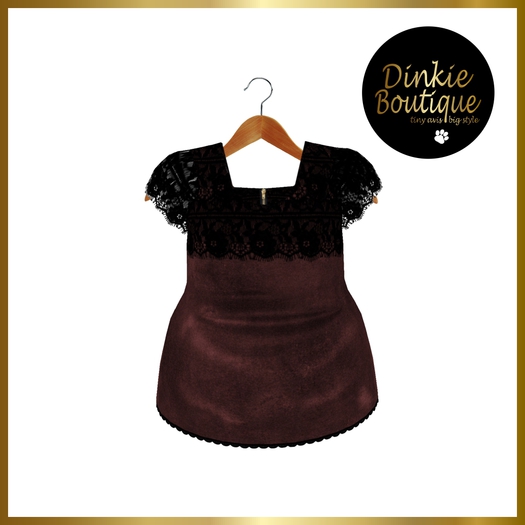 *DB* DINKIES LILLY DRESS bordeaux