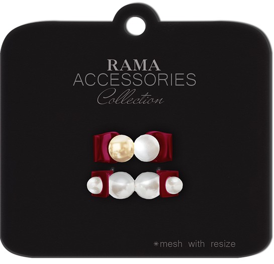RAMA - Pearl Rings Set 'Bordo'