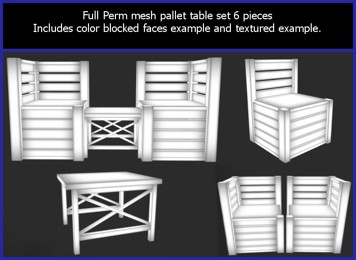 Outdoor Pallet Furniture Set Full Perm
