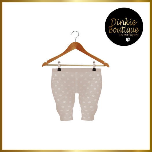*DB* DINKIES KNIT LEGGINGS dots creme
