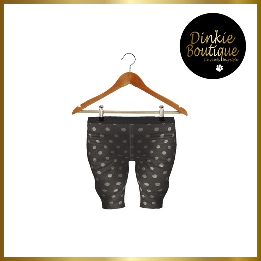 *DB* DINKIES KNIT LEGGINGS dots black