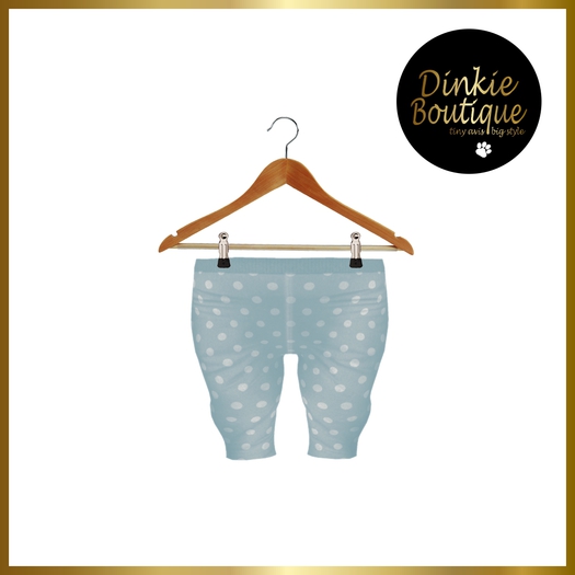 *DB* DINKIES KNIT LEGGINGS dots blue