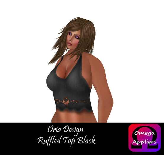 Oria Design - Ruffled Top Black