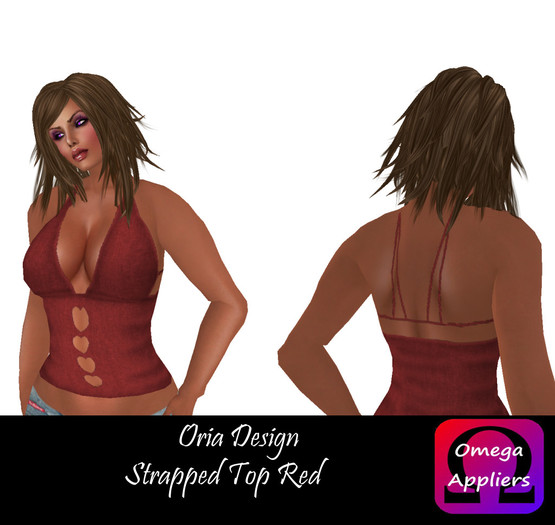 Oria Design - Strapped Top Red