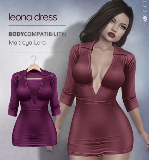[Decoy] Leona Dress - Plum