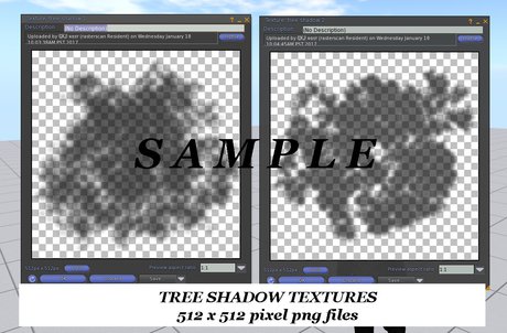 Tree Shadow Texture Map Second Life Marketplace - tree shadow textures - full perm
