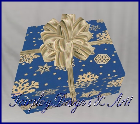 Golden Snow Flakes Gift Box!