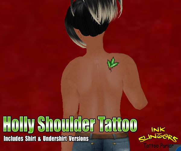 Holly Shoulder Tattoo
