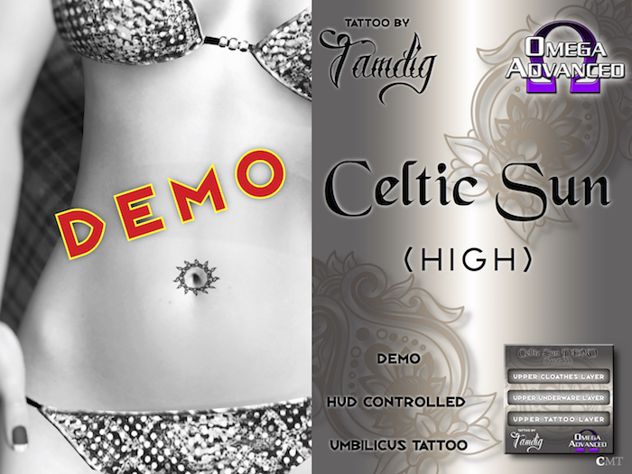 DEMO Celtic Sun High - Tattoo by Tamdig - OMEGA [Umbilicus 3 shades]