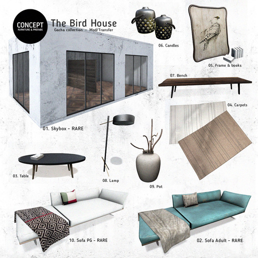 Concept} *07. The Bird House. Bench