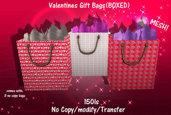 Valentines Gift Bags(BOXED)