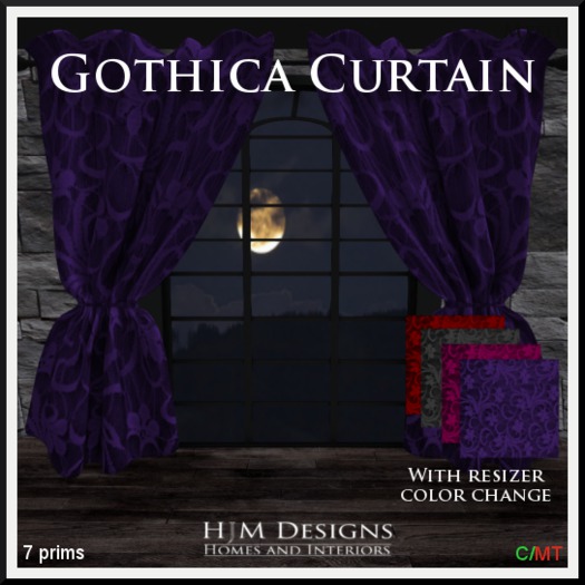 Gothica Curtain Boxed
