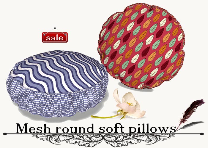 Mesh round soft pillows(modify&trasfert) v. 3