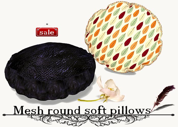 Mesh round soft pillows(modify&trasfert) v. 6